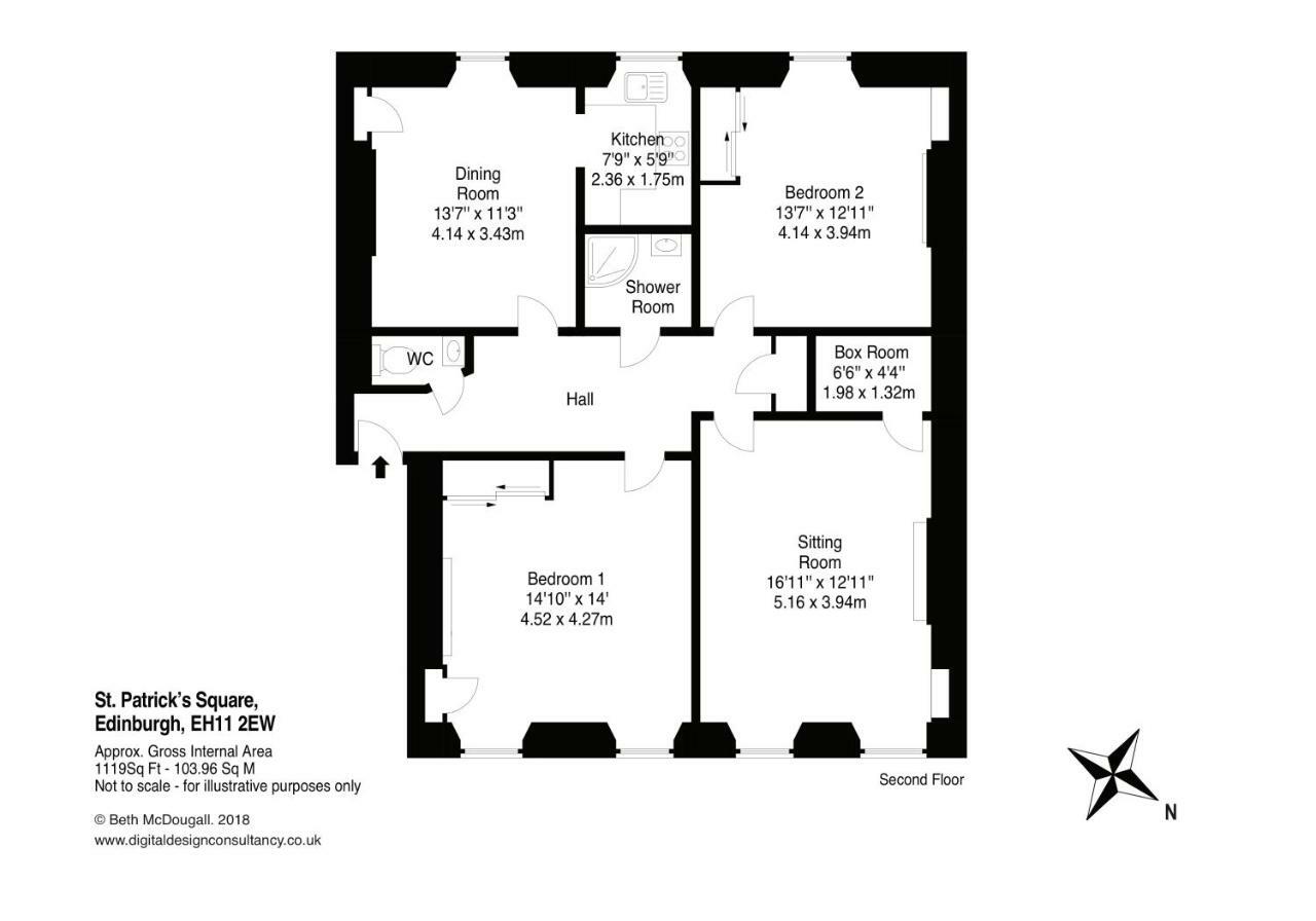 The St Patrick Square Residence エディンバラ エクステリア 写真